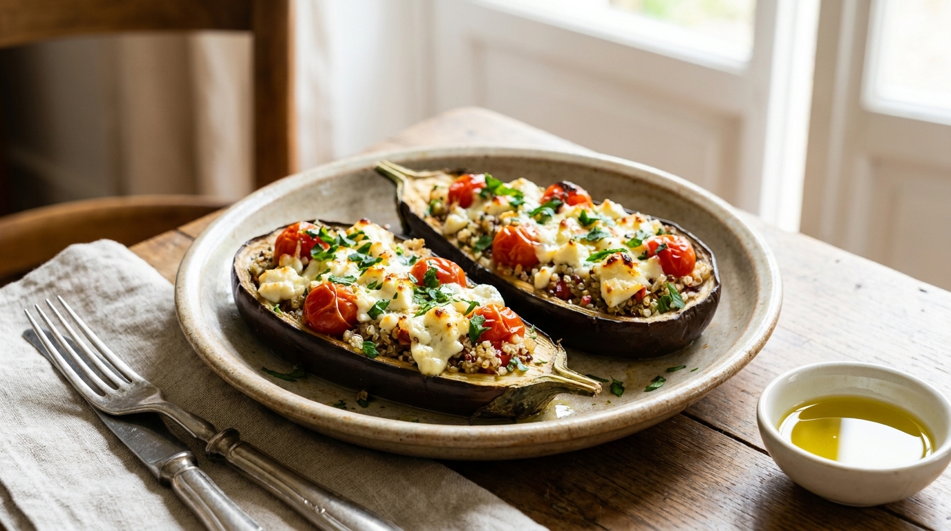 J&rsquo;ai servi ces aubergines végétariennes à ma belle-mère enceinte de préjugés : elle a nettoyé le plat et demandé ce qui rendait la farce aussi fondante