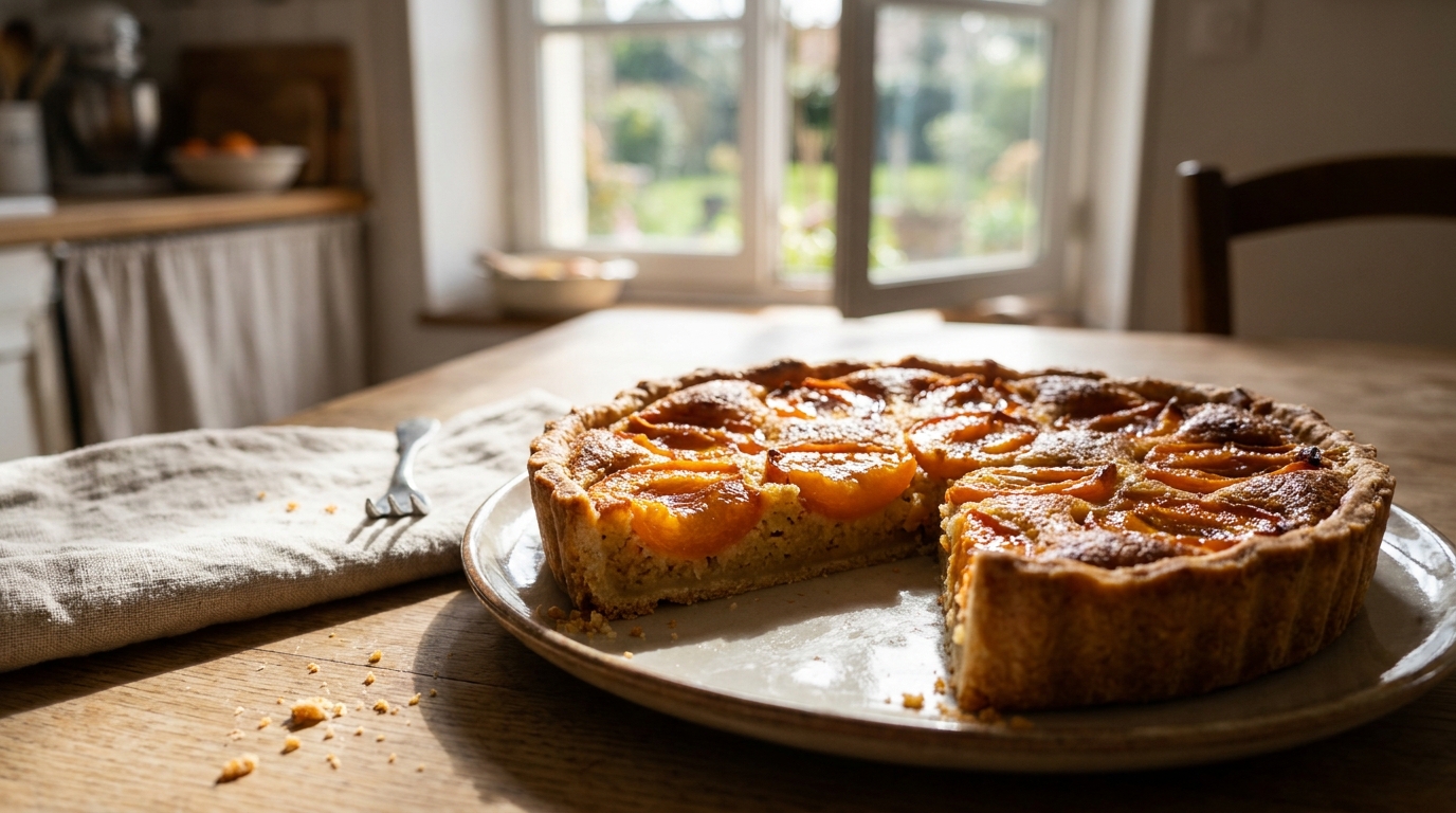 J&rsquo;ai servi cette tarte aux abricots au dessert et ma belle-mère a reposé sa fourchette pour me demander ce que j&rsquo;avais mis sous les fruits