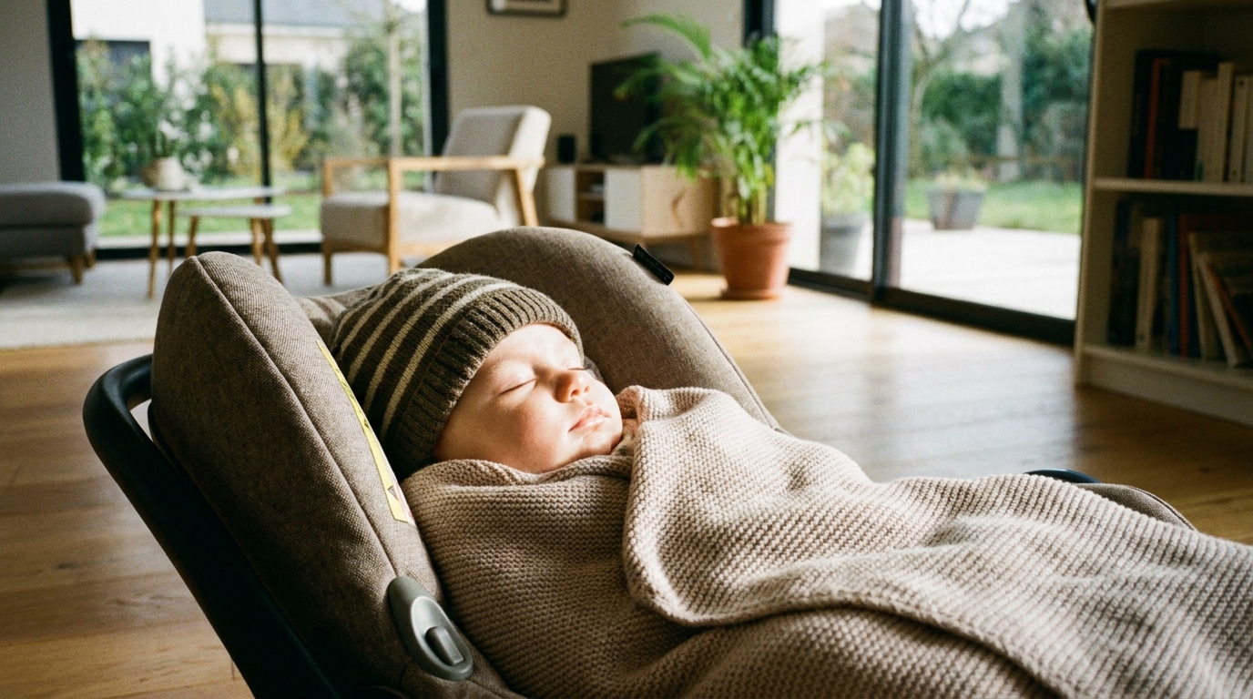 « Je pensais qu&rsquo;il dormait tranquillement » : pourquoi laisser un bébé trop longtemps dans son siège auto est un risque à connaître absolument