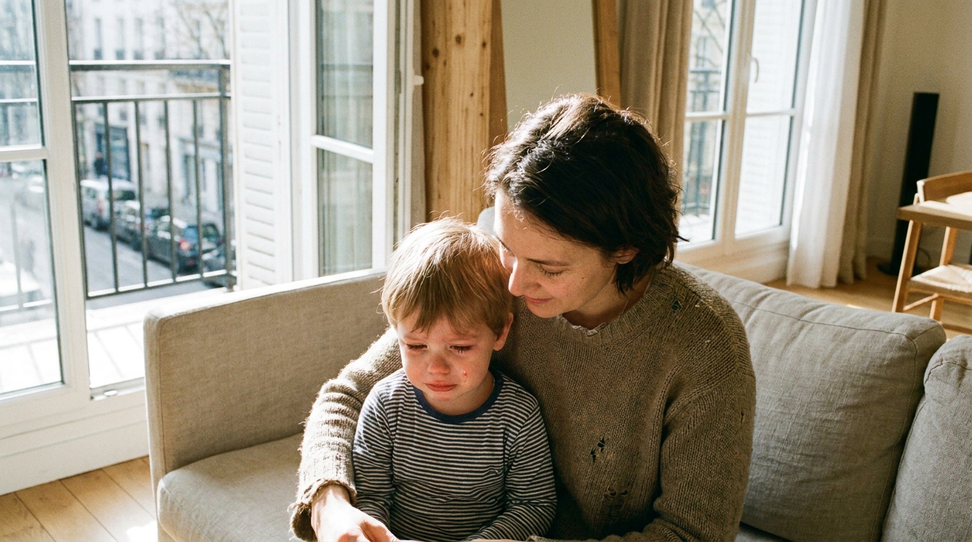 Je répétais la même phrase à mes enfants quand ils pleuraient : une pédopsychiatre m&rsquo;a expliqué ce que ça provoquait dans leur tête à chaque fois