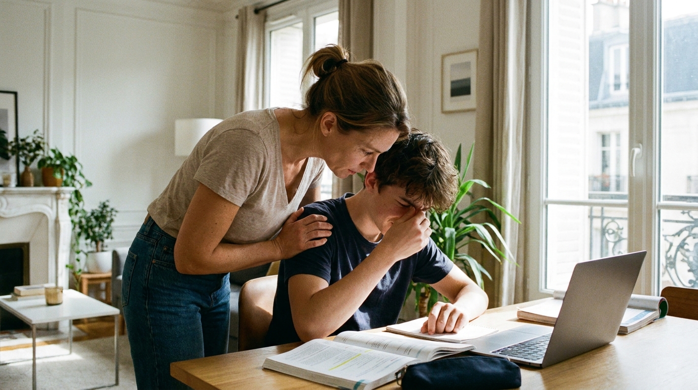 « Je voulais juste le rassurer » : pourquoi cette phrase qu’on répète aux ados avant le bac fait exactement l’inverse