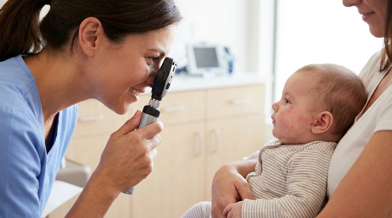 Ma fille avait une tache rouge sur le visage depuis la naissance : le jour où la pédiatre a regardé son œil, j&rsquo;ai compris qu&rsquo;on avait perdu du temps