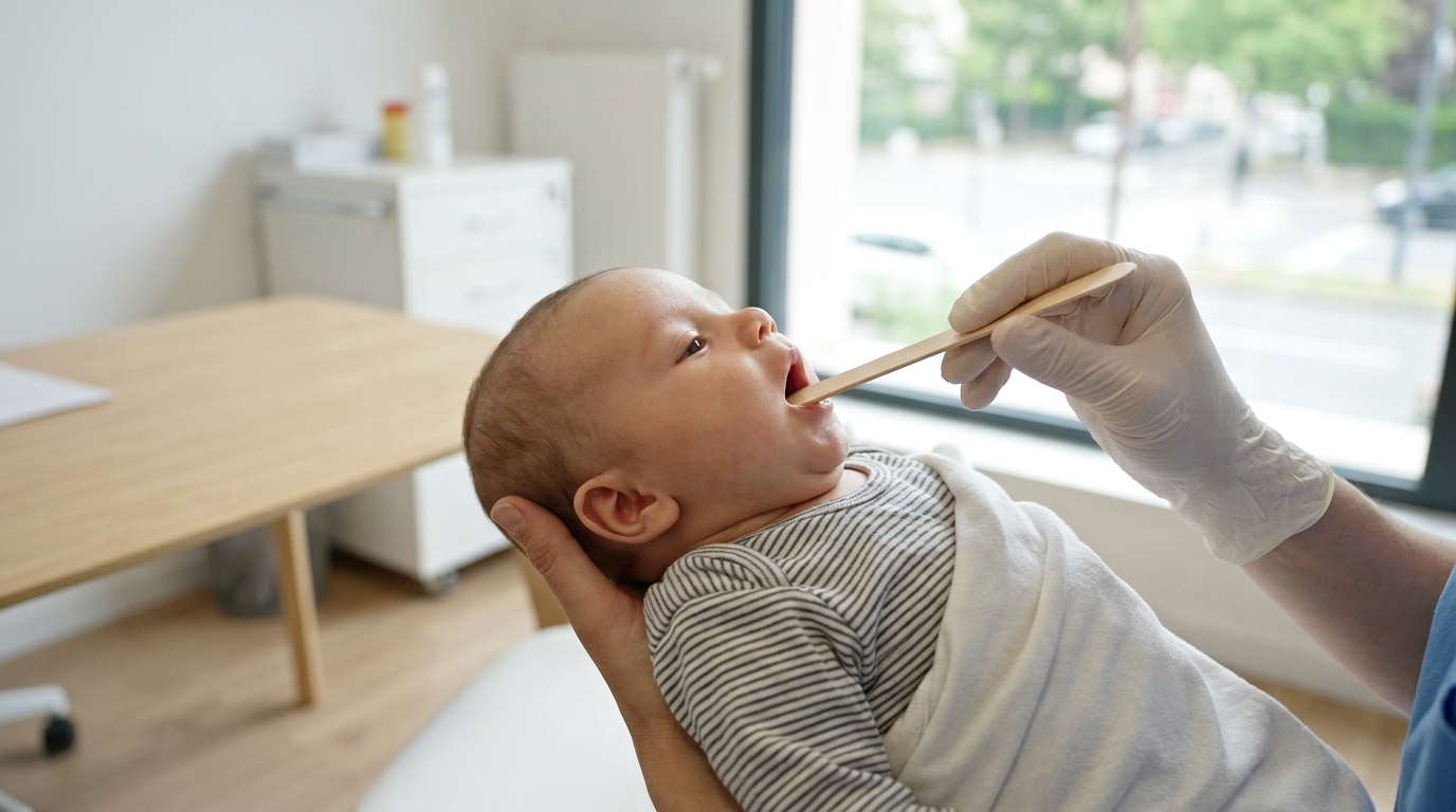 Mon bébé buvait moins depuis quelques jours : le matin où la pédiatre a regardé sa bouche, j&rsquo;ai compris ce que j&rsquo;avais laissé passer