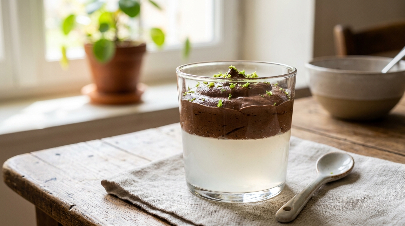Trois ingrédients posés dans un moule le soir, et le frigo fabrique un dessert coco-chocolat en couches pendant que vous dormez