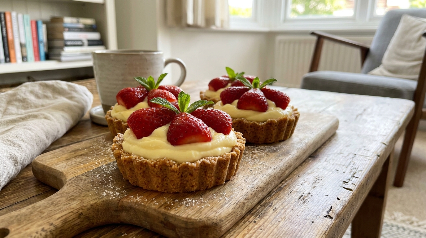 Vingt minutes dans ma cuisine, pas une seconde de four : quand ma belle-mère a goûté la crème de ces tartelettes, elle a voulu savoir ce que j&rsquo;avais mis dedans