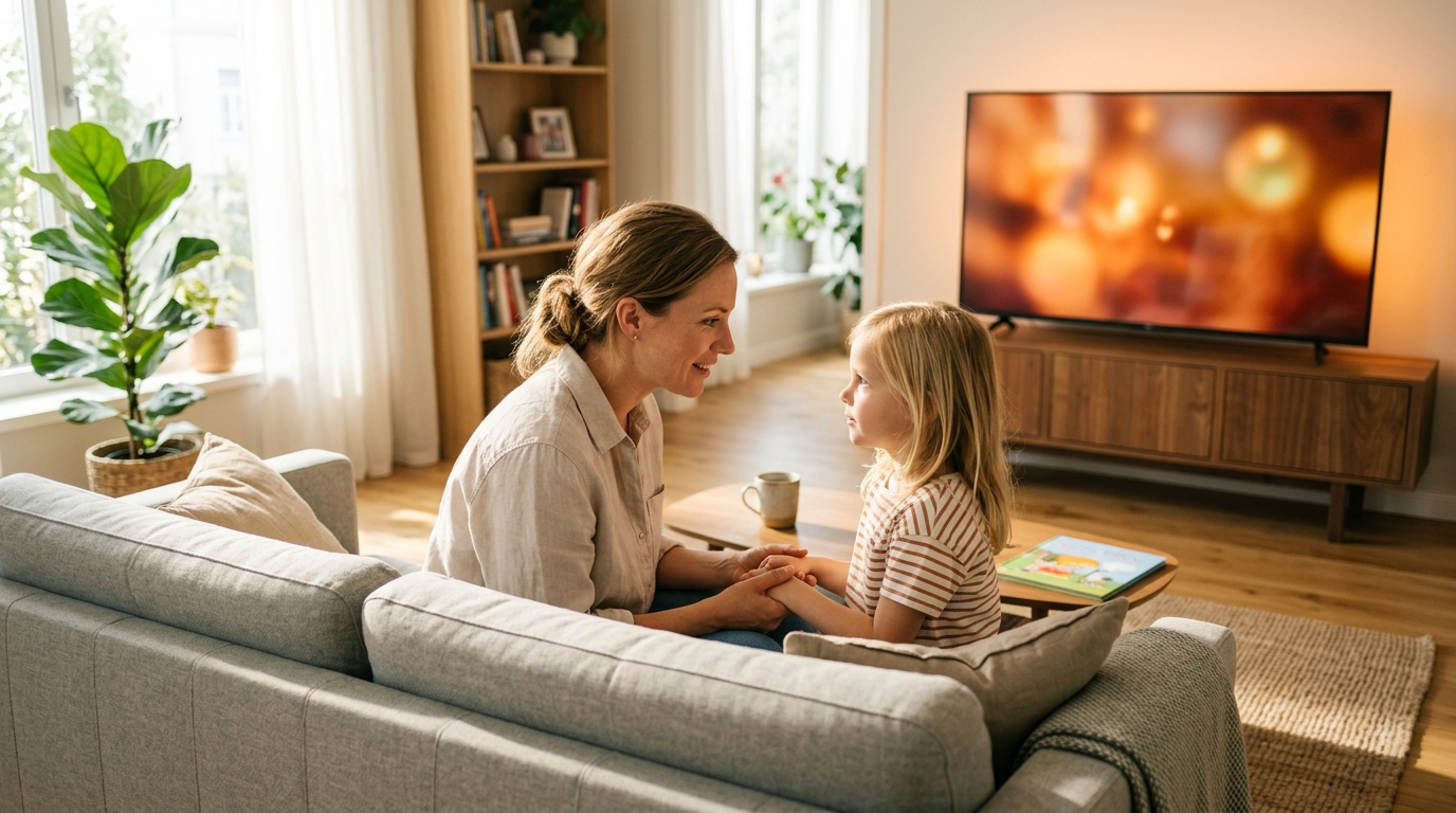 Canicules et incendies à la télévision : voici ce que les pédopsychiatres conseillent de dire à votre enfant