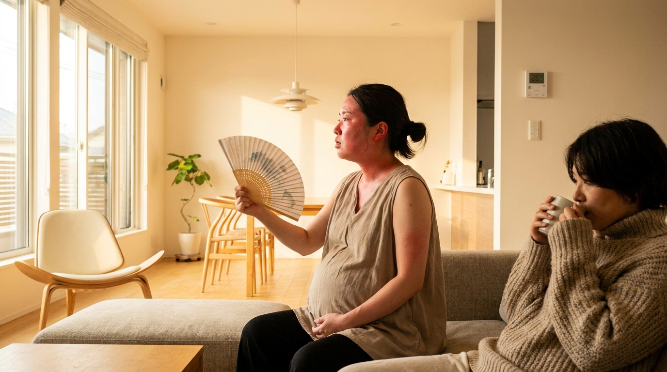 « Je croyais que c&rsquo;était normal » : pourquoi certaines femmes enceintes ont chaud en permanence quand les autres grelottent