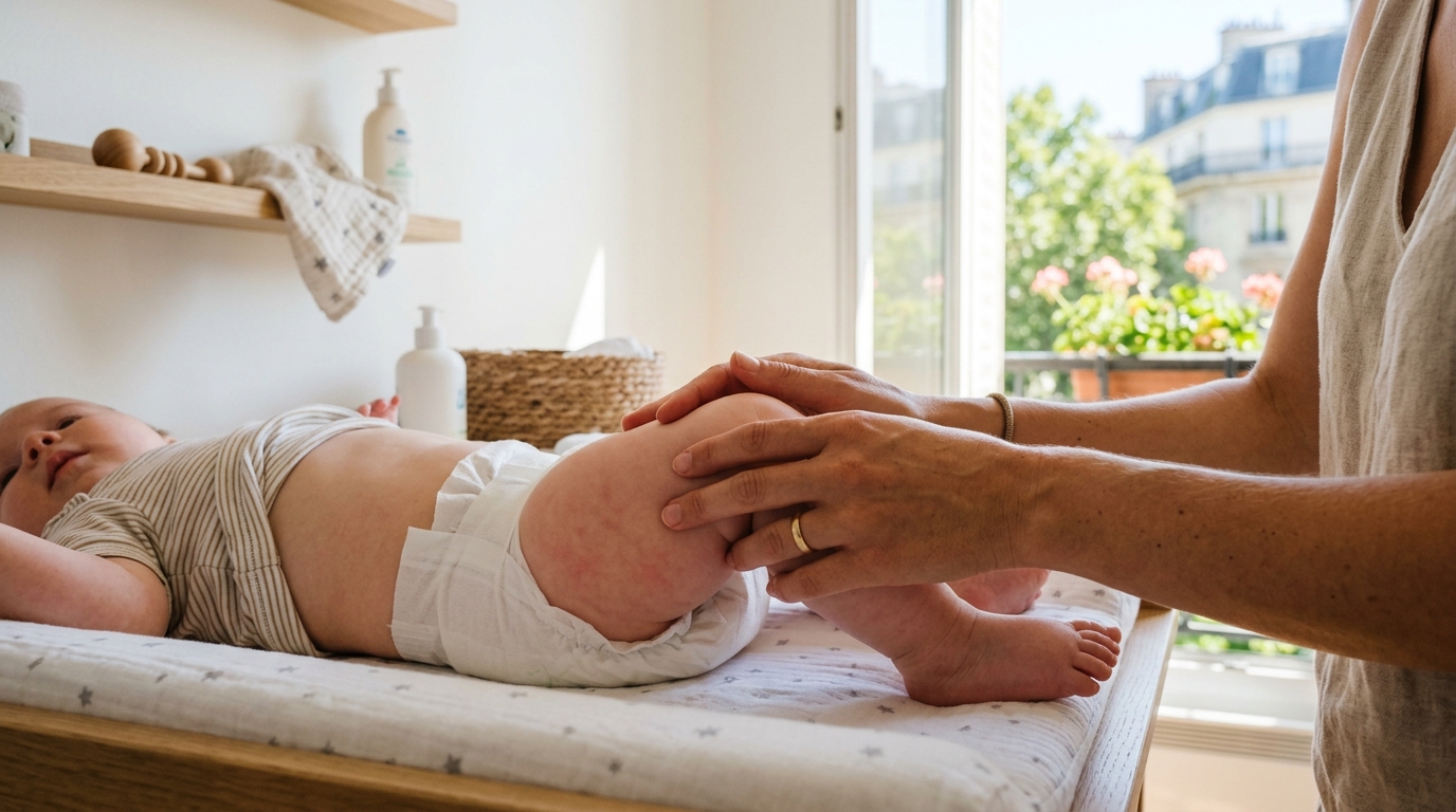 Je laissais mon bébé en couche toute la journée pendant la canicule : le jour où une puéricultrice a vu sa peau, j’ai revu toutes mes habitudes