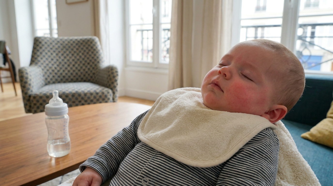 Mon bébé avait des plaques rouges après chaque biberon : le jour où le pédiatre a regardé l&rsquo;étiquette, j&rsquo;ai compris ce que je lui donnais depuis des mois
