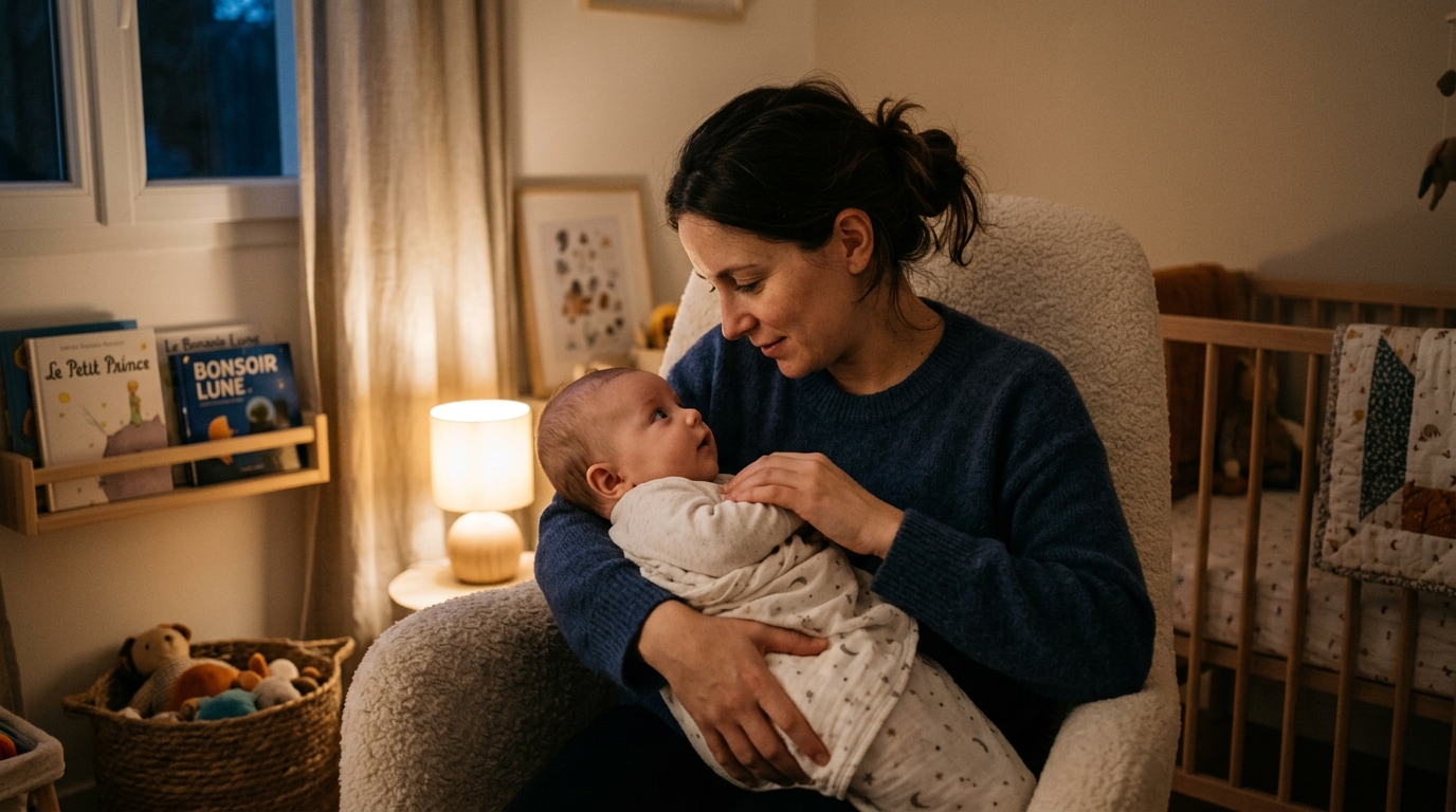 On s’obstine tous à chercher ce qu’on fait mal quand bébé se réveille la nuit : ce réflexe de jeunes parents passe pourtant à côté de l’essentiel